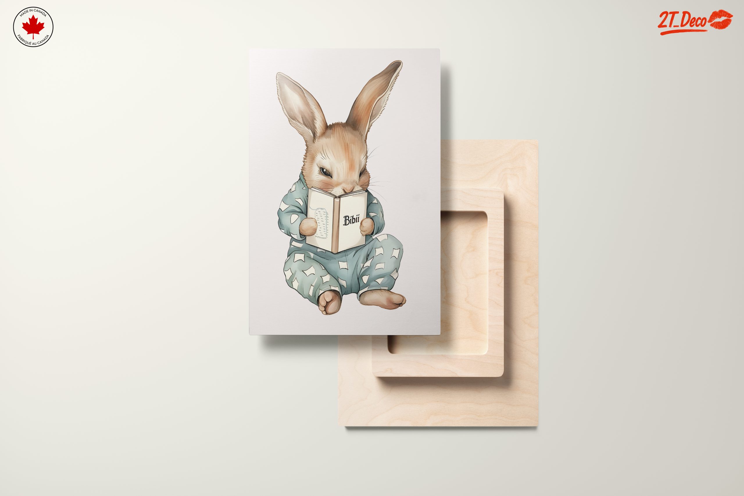Charming Whimsical Rabbit Reading a Book - Image 11
