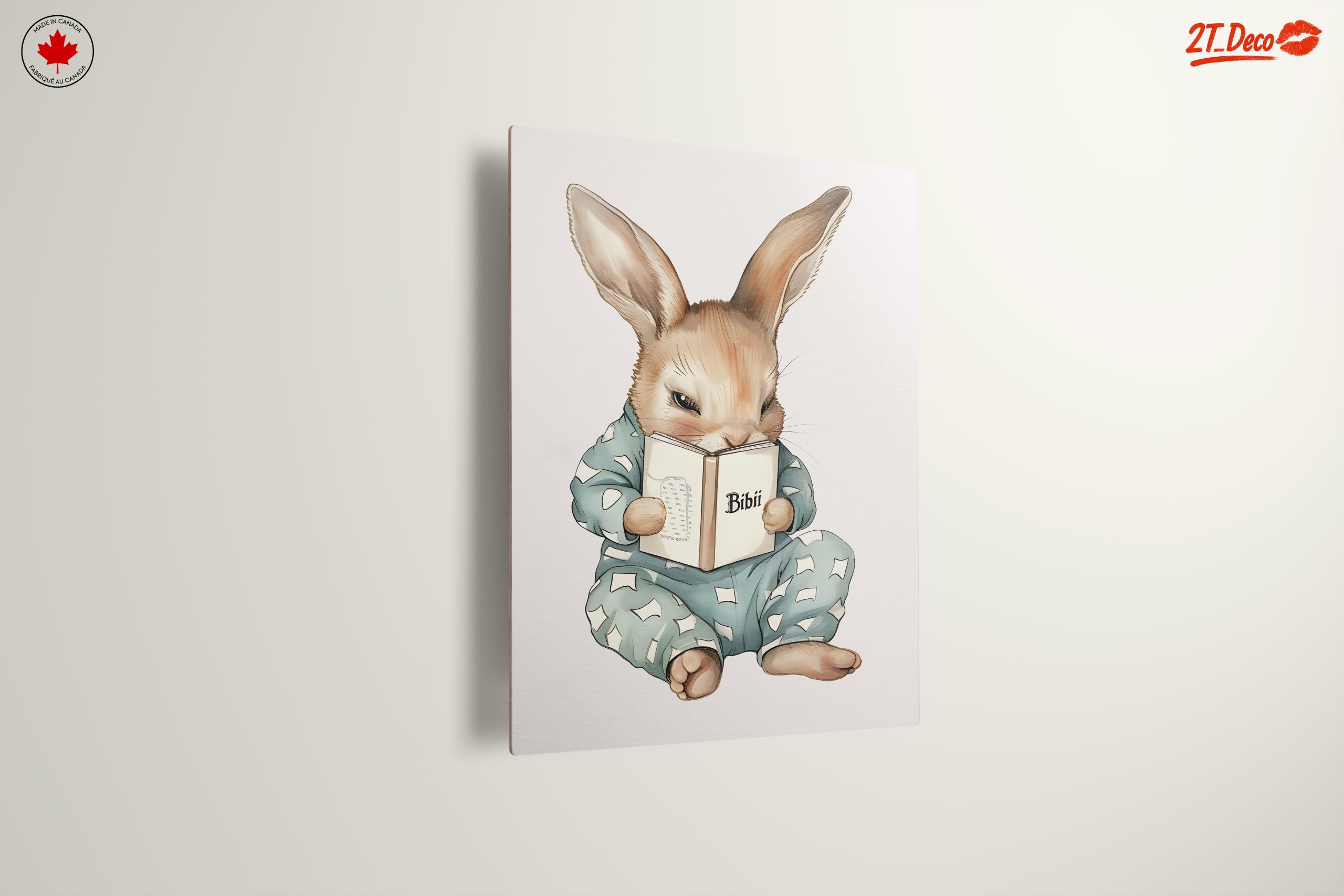 Charming Whimsical Rabbit Reading a Book - Image 13