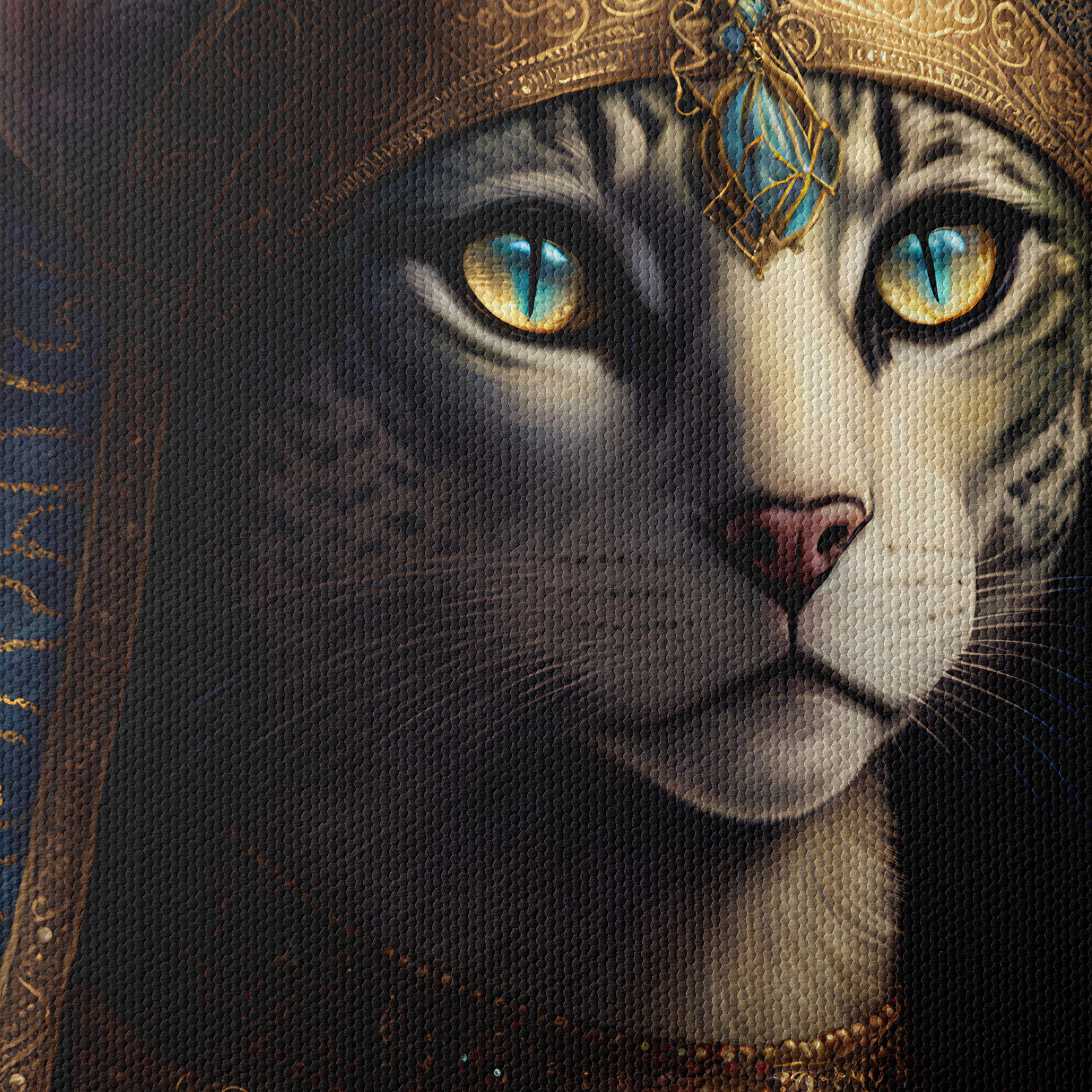 Stunning Ancient Egyptian Cat Art - Image 4