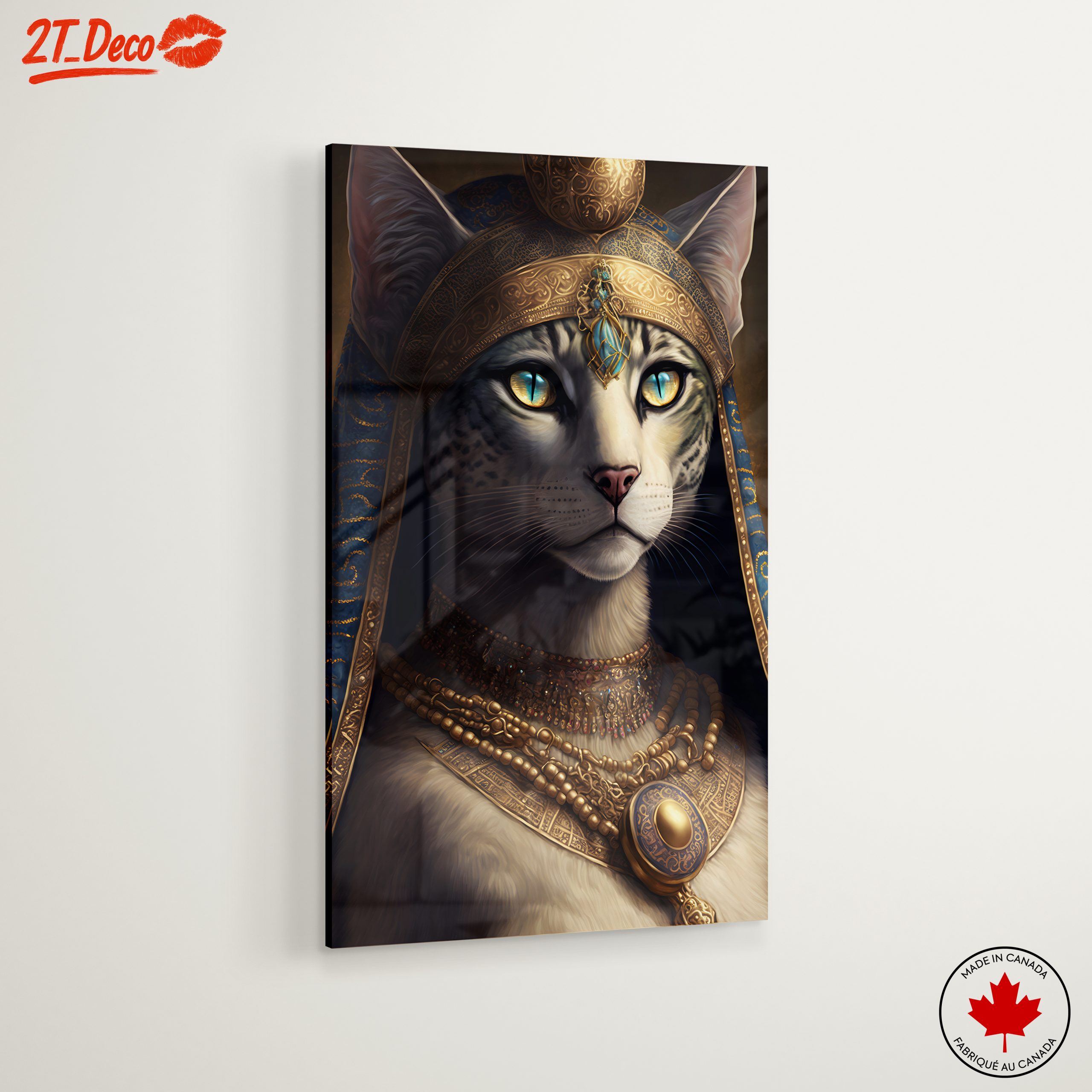 Stunning Ancient Egyptian Cat Art - Image 6