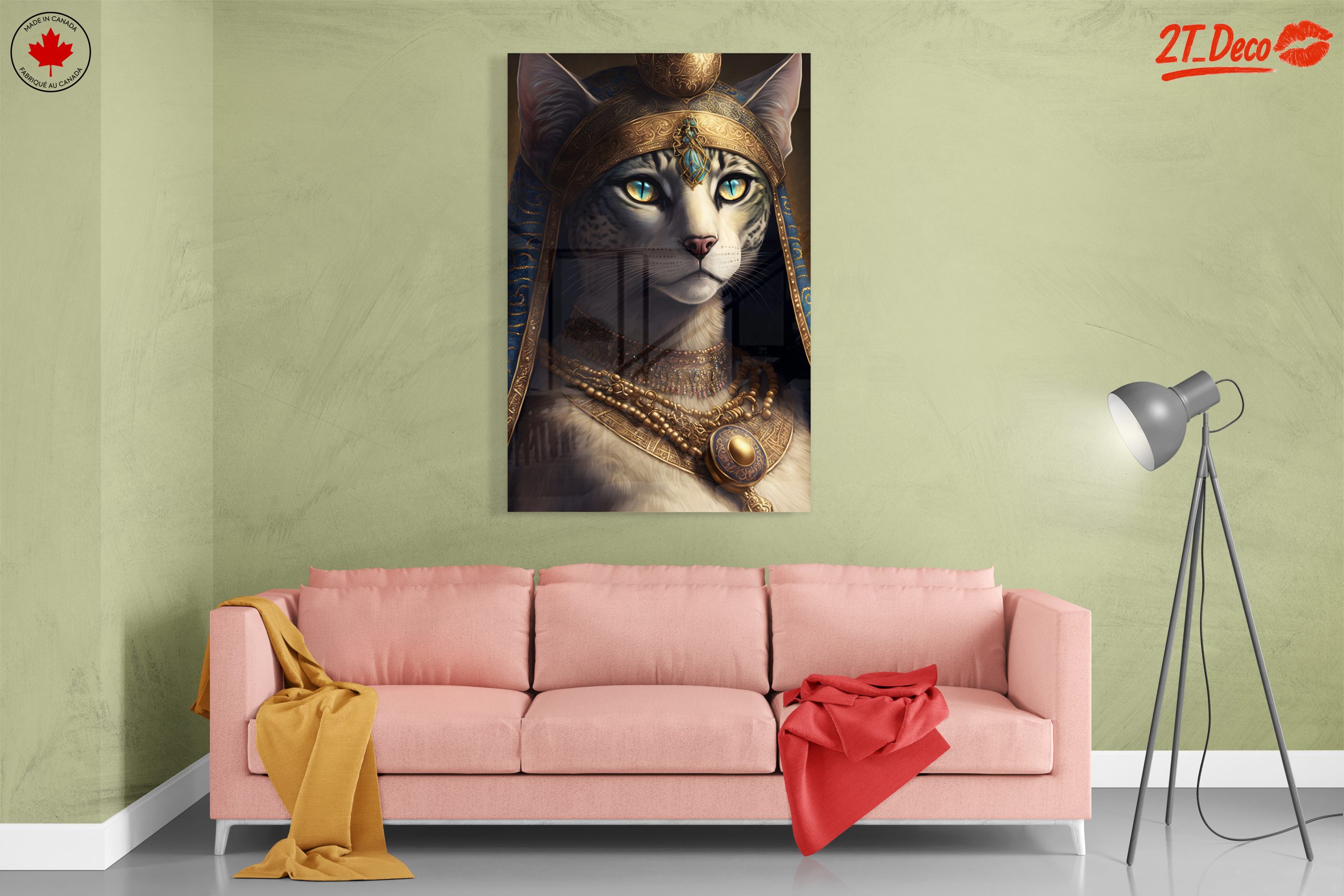 Stunning Ancient Egyptian Cat Art - Image 7