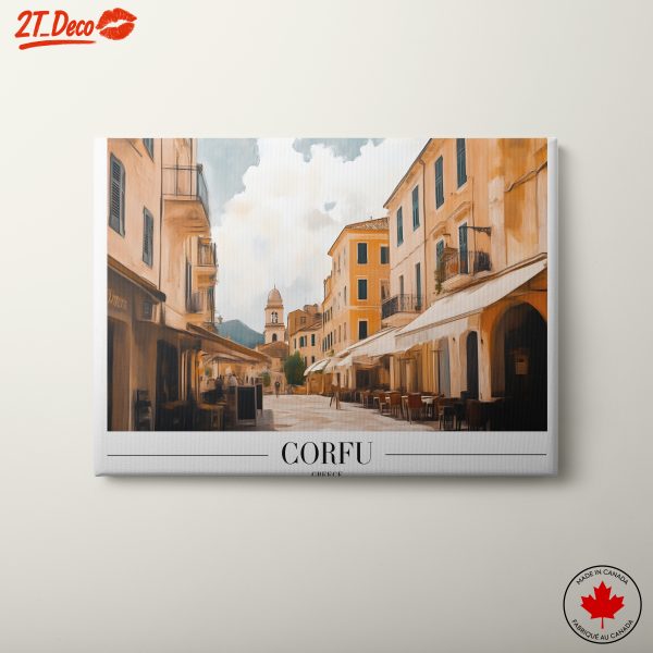 Corfu Street Scene Landscape