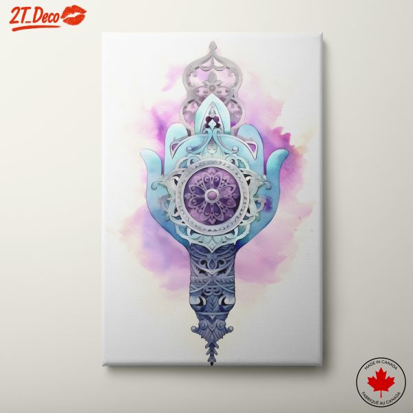 Celestial Hand Design with Abstract Patterns