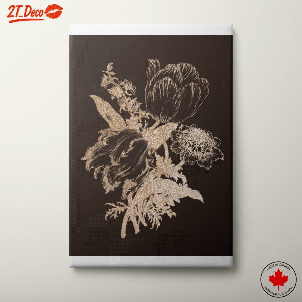 Elegant Floral Arrangement on Dark Background