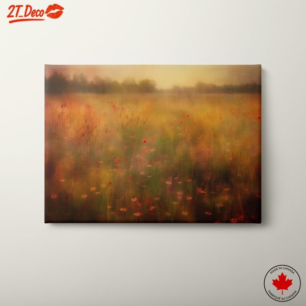 Soft Floral Landscape with Warm Hues