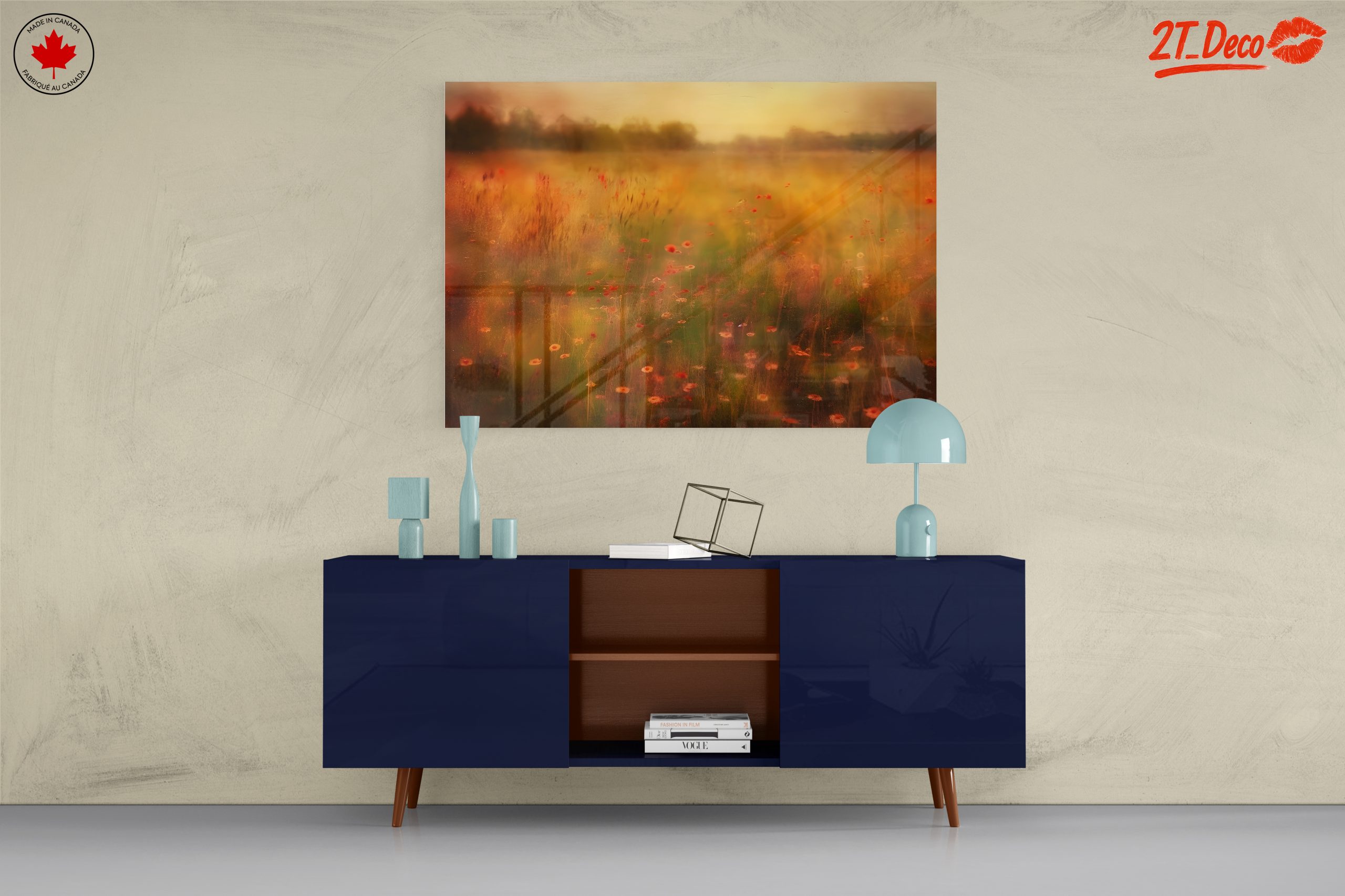 Soft Floral Landscape with Warm Hues - Image 8
