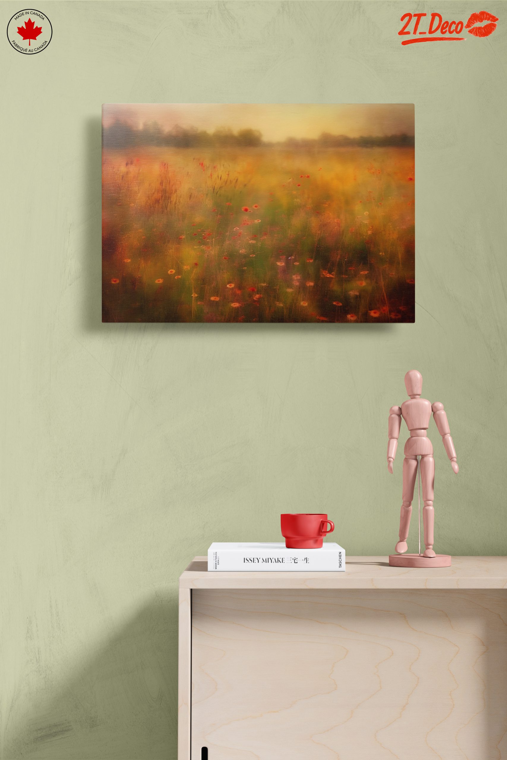 Soft Floral Landscape with Warm Hues - Image 14