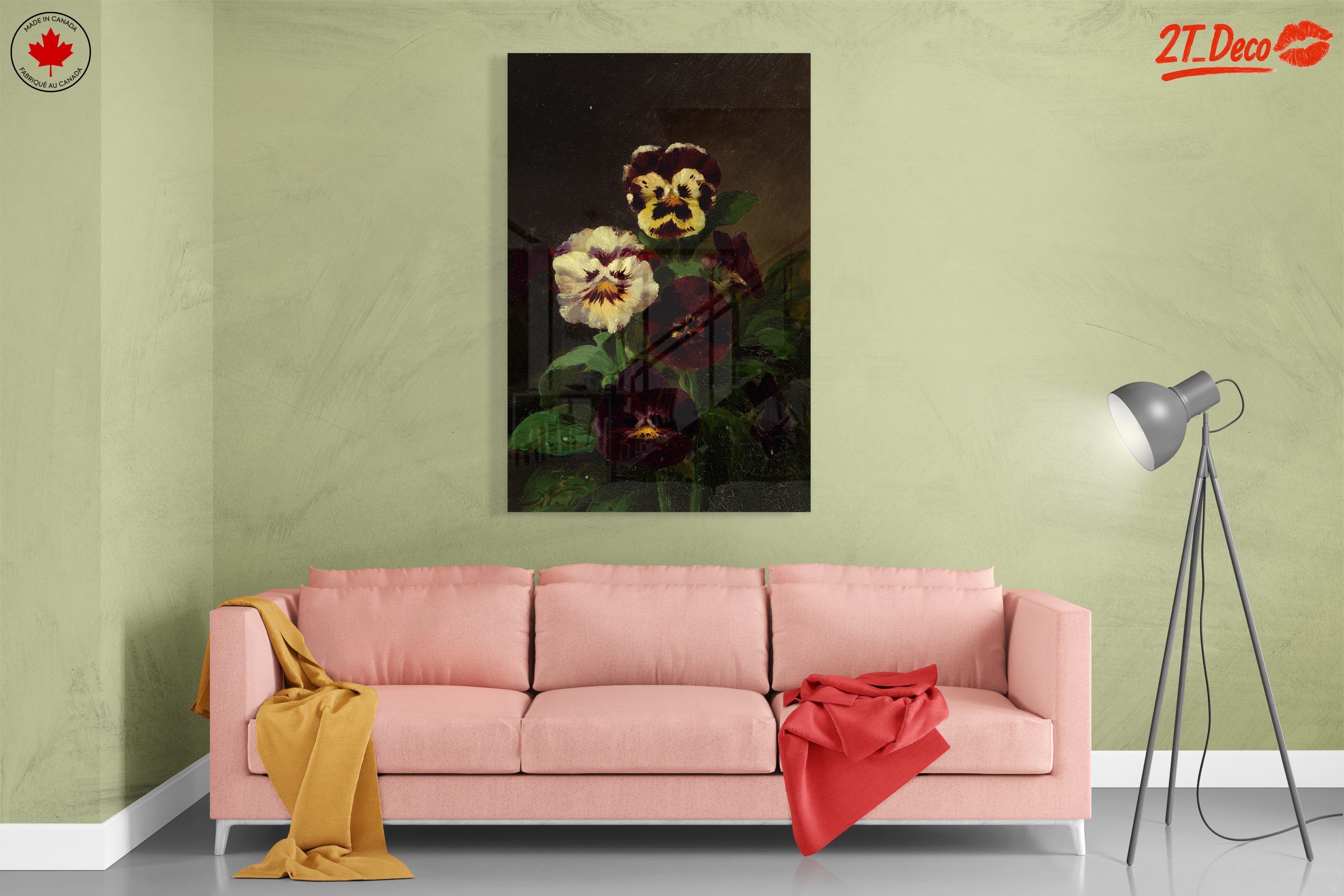 Beautiful Pansy Flower Art for Home Decor - Image 7