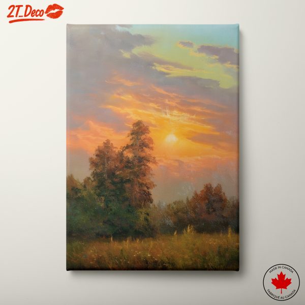 Vibrant Abstract Landscape at Sunset 2