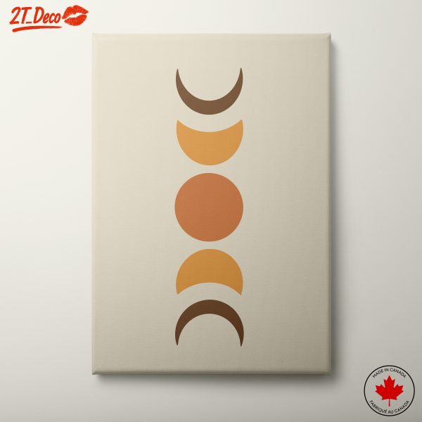 Geometric Abstract Design in Warm Colors
