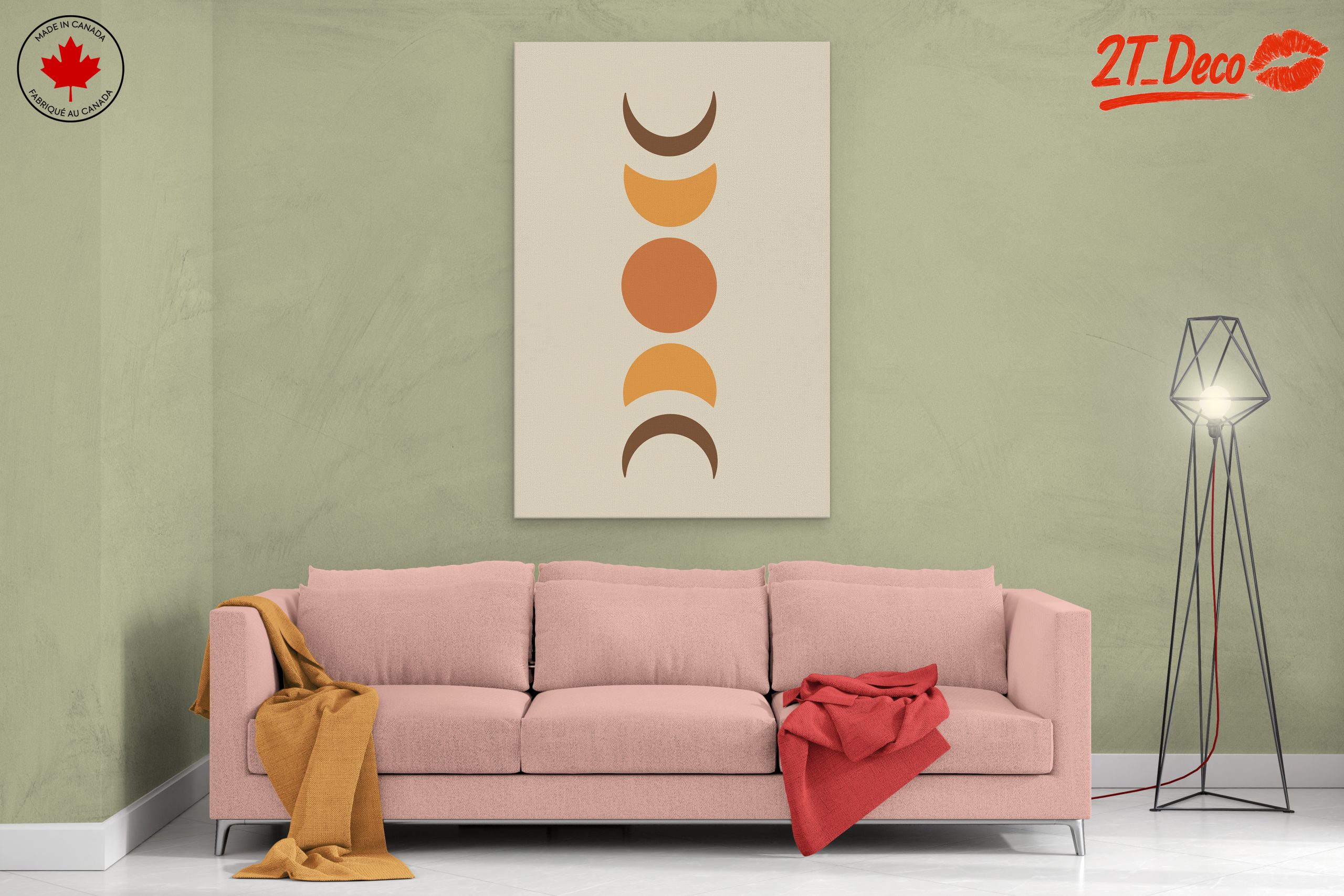Geometric Abstract Design in Warm Colors - Image 2