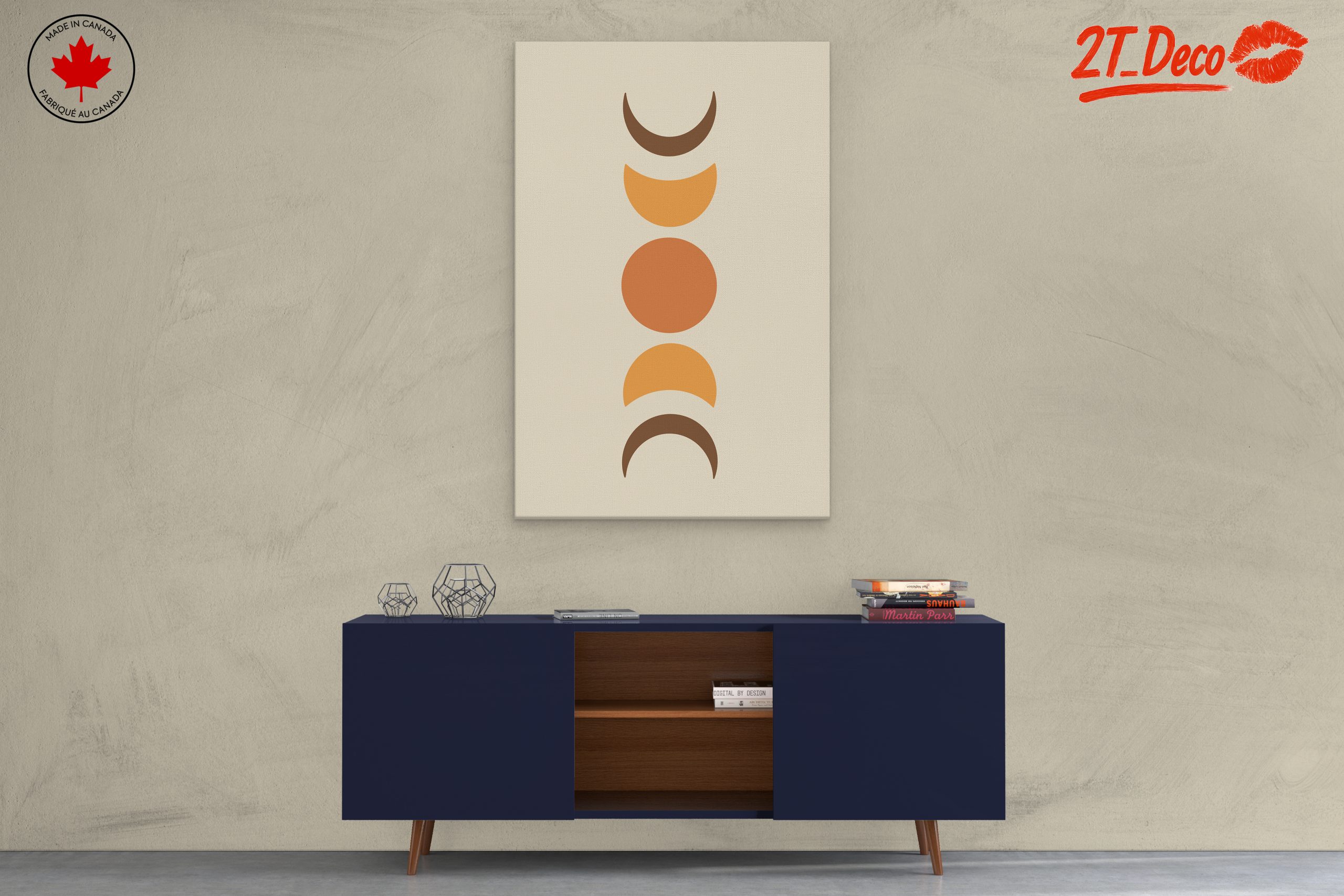 Geometric Abstract Design in Warm Colors - Image 3