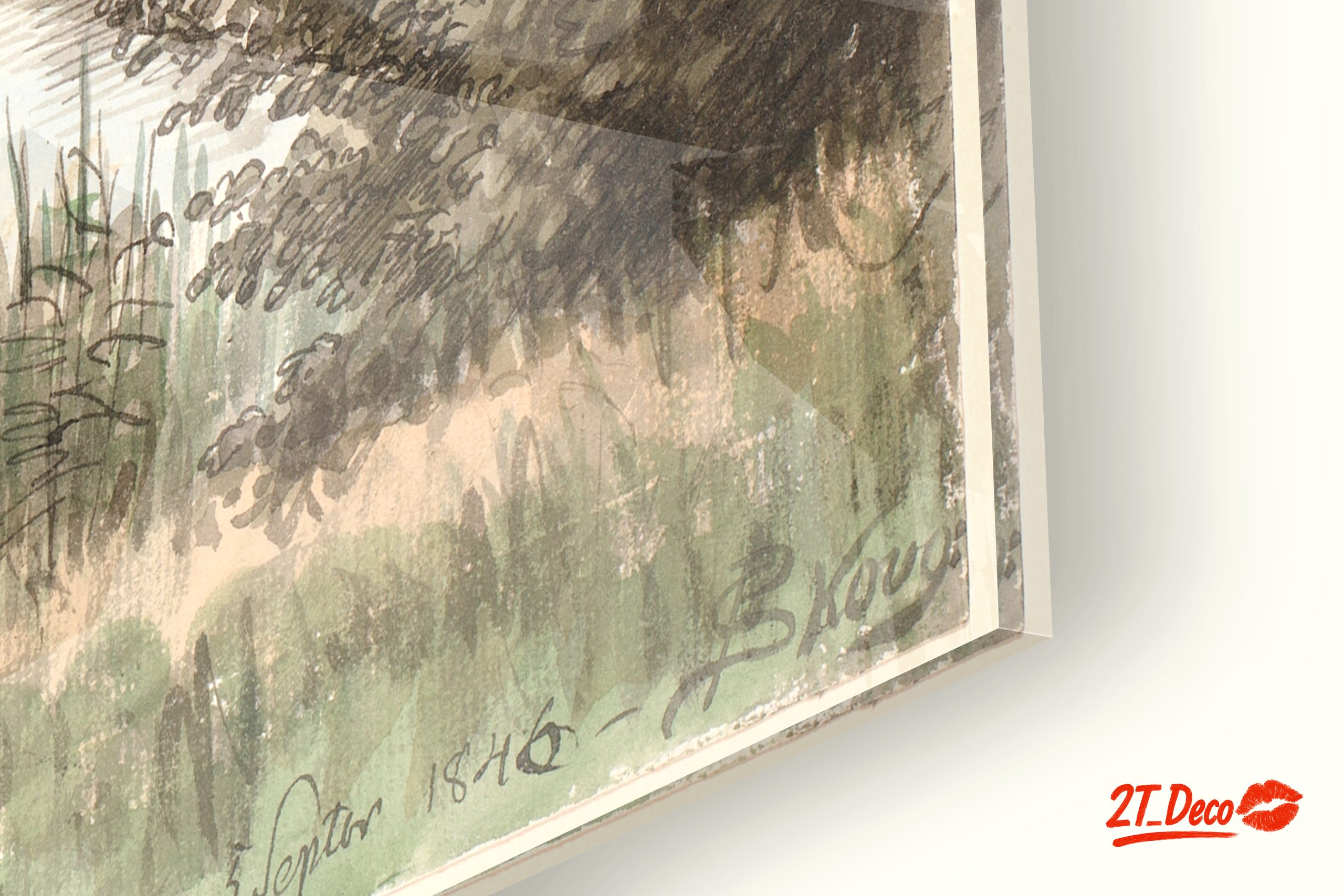 Serene Abstract Landscape with Water and Trees - Image 9