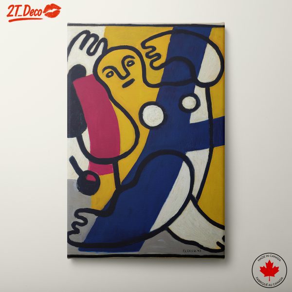 Vibrant Modern Abstract Figure Art 2