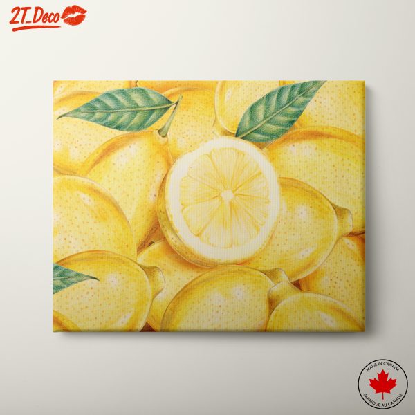 Stylized Lemon Abstract Artwork