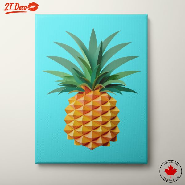 Stylized Pineapple Art for Modern Decor