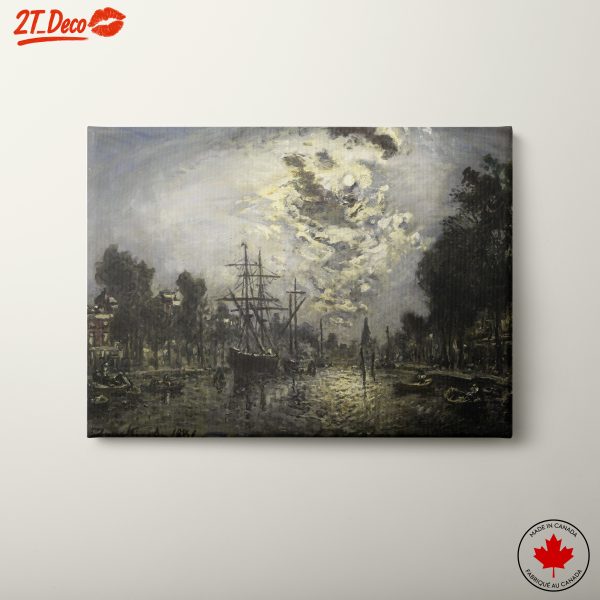 Moody Urban Landscape with Ships