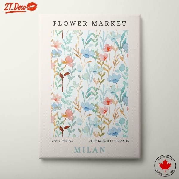 Flower Market Watercolor Art