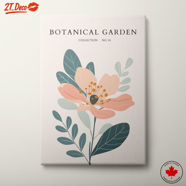 Stylized Botanical Flower Art 3
