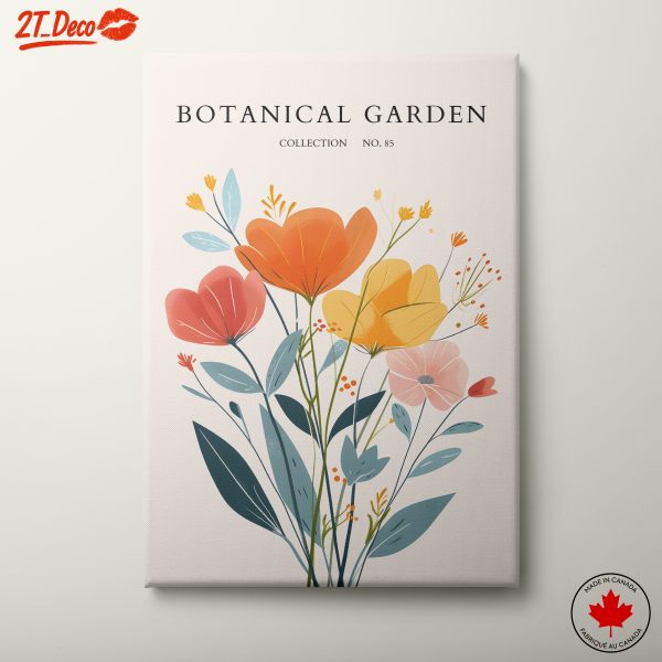Vibrant Botanical Garden Artwork 3