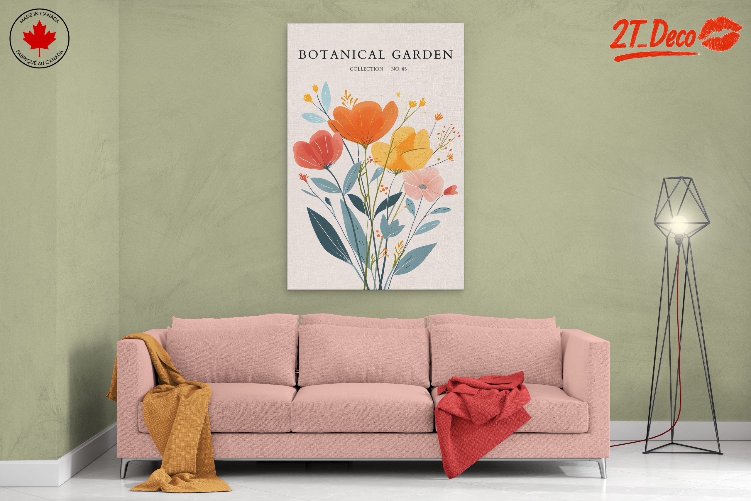 Vibrant Botanical Garden Artwork 3 - Image 2