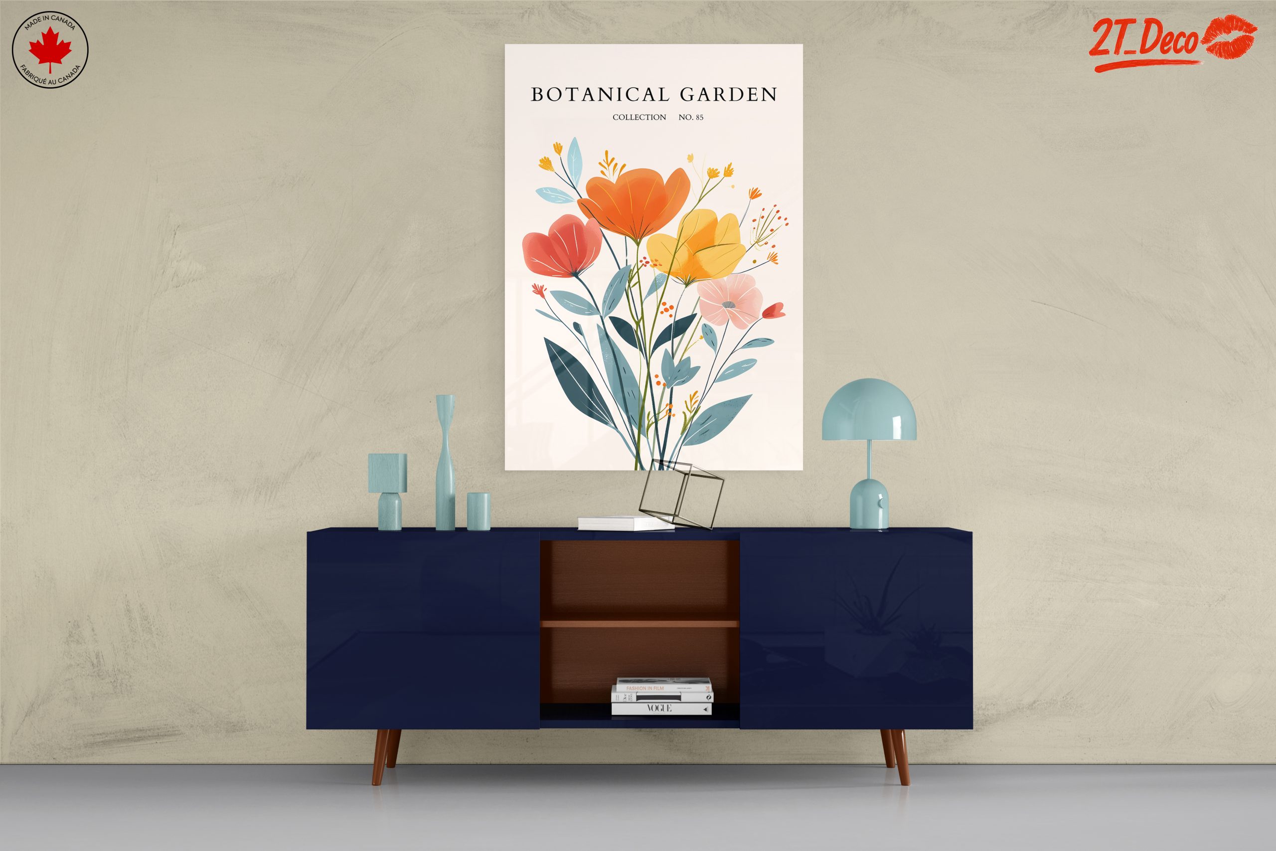 Vibrant Botanical Garden Artwork 3 - Image 8