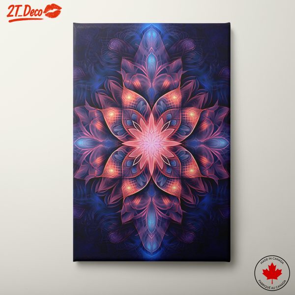 Vibrant Cosmic Abstract Floral Art
