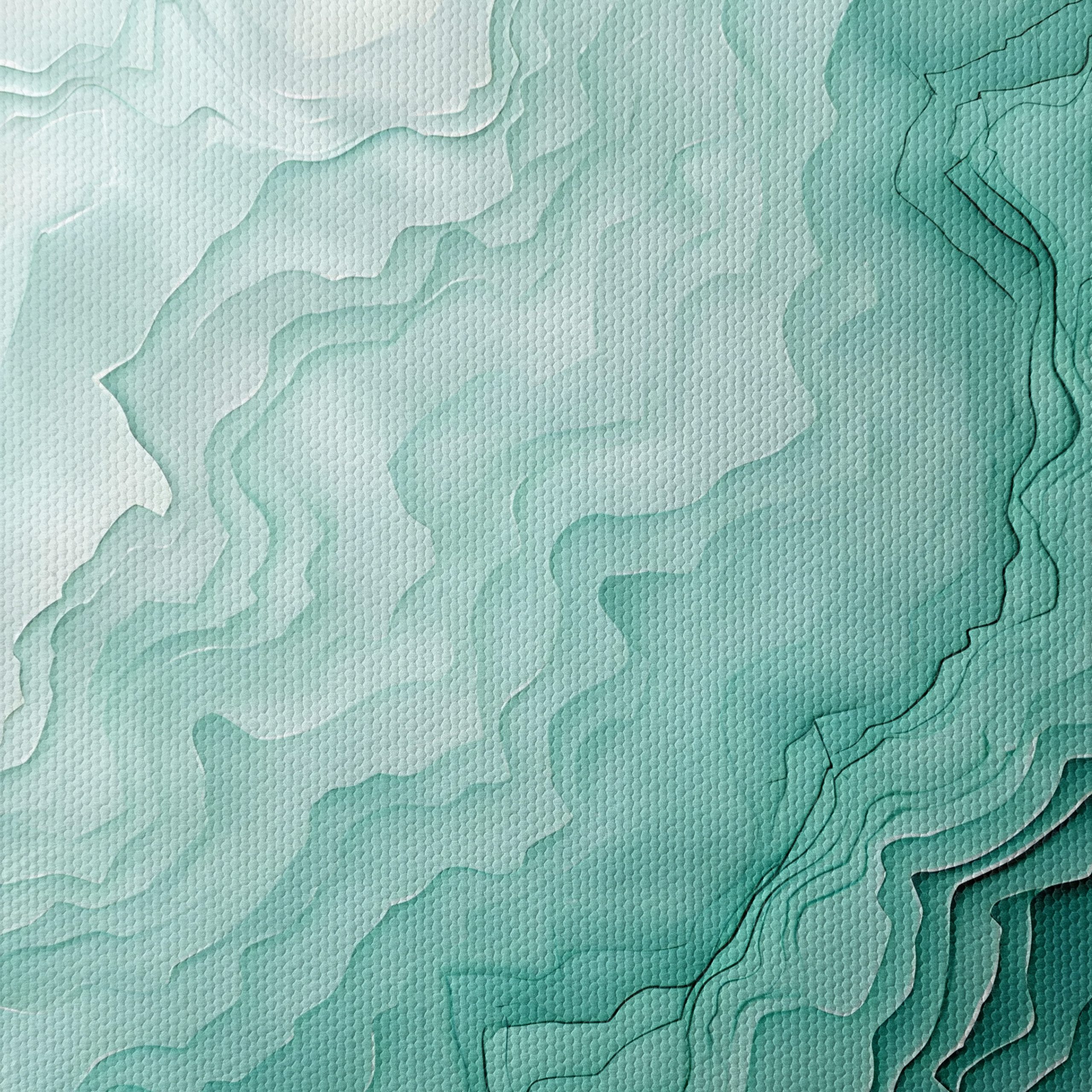 Abstract Composition in Soft Teal Hues - Image 4