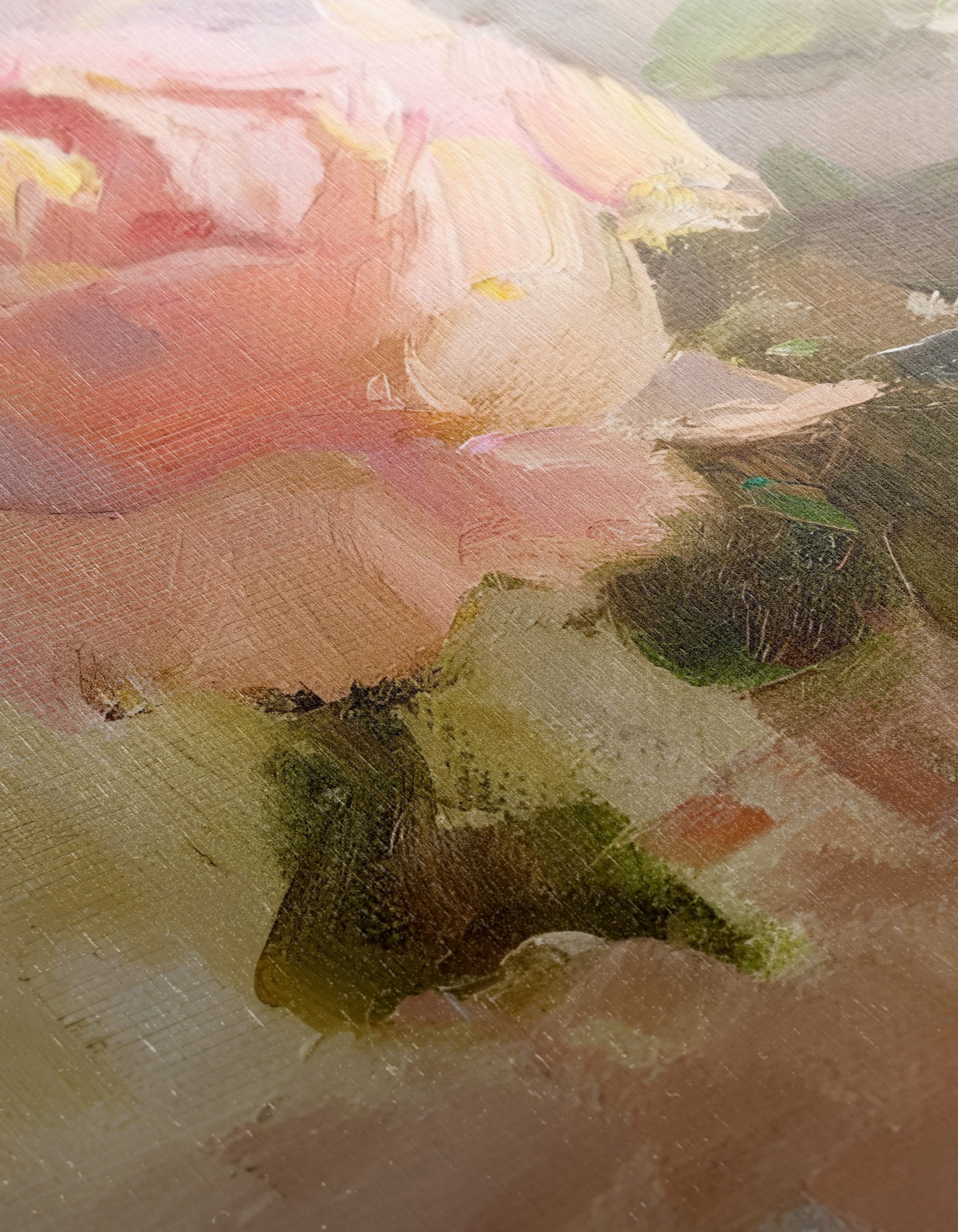 Delicate Floral Arrangement Art with Pink Rose - Image 12