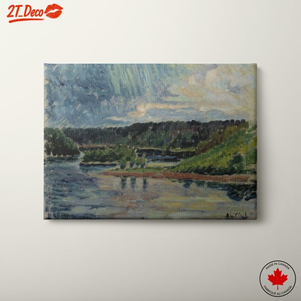 Abstract Landscape with Tranquil Waters