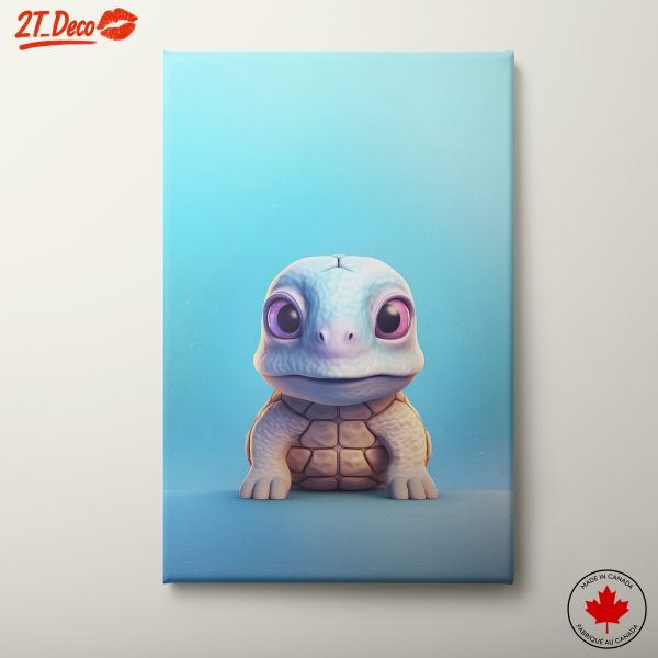 Stylized Cute Turtle Character Art