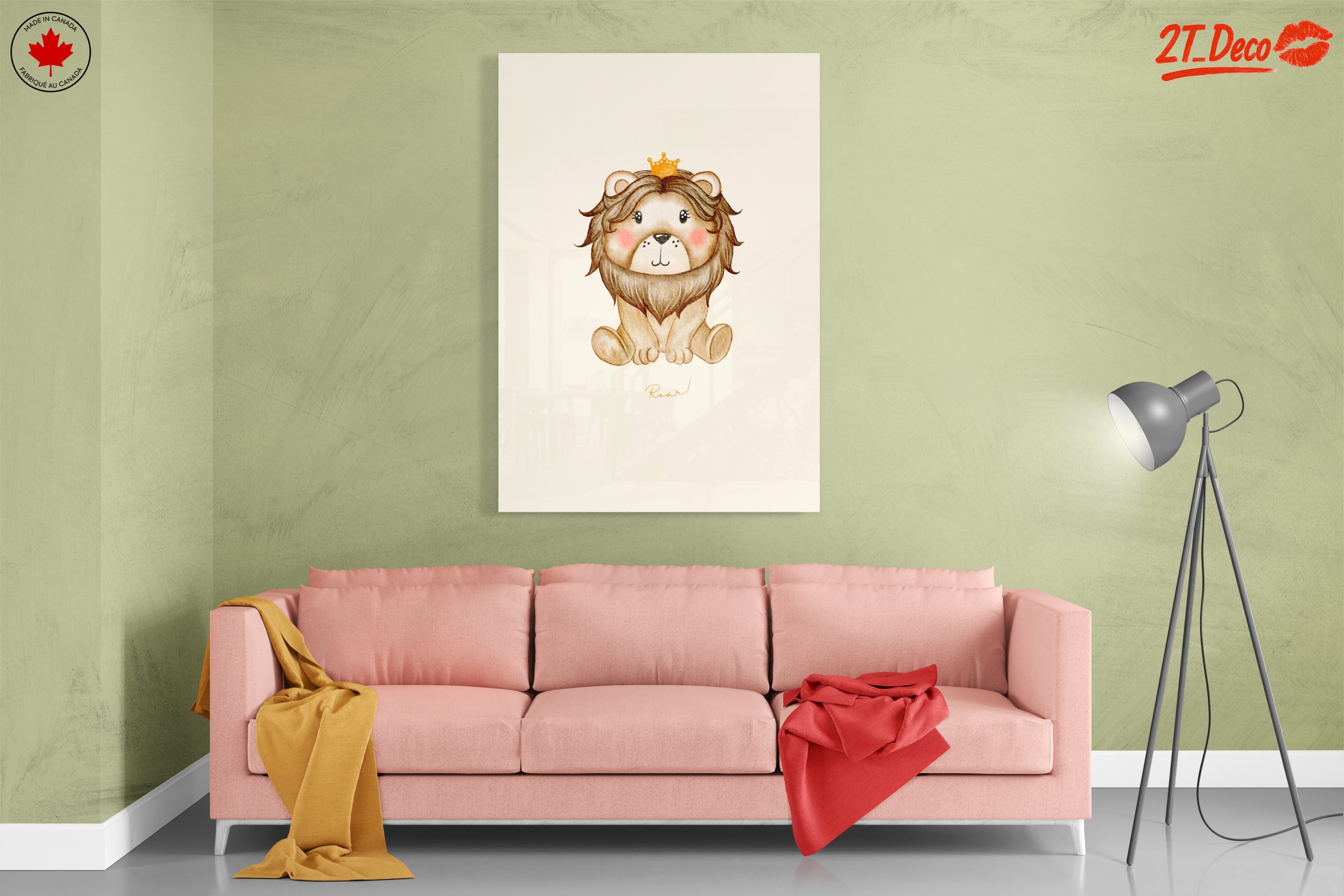 Adorable Crowned Lion Illustration - Image 7