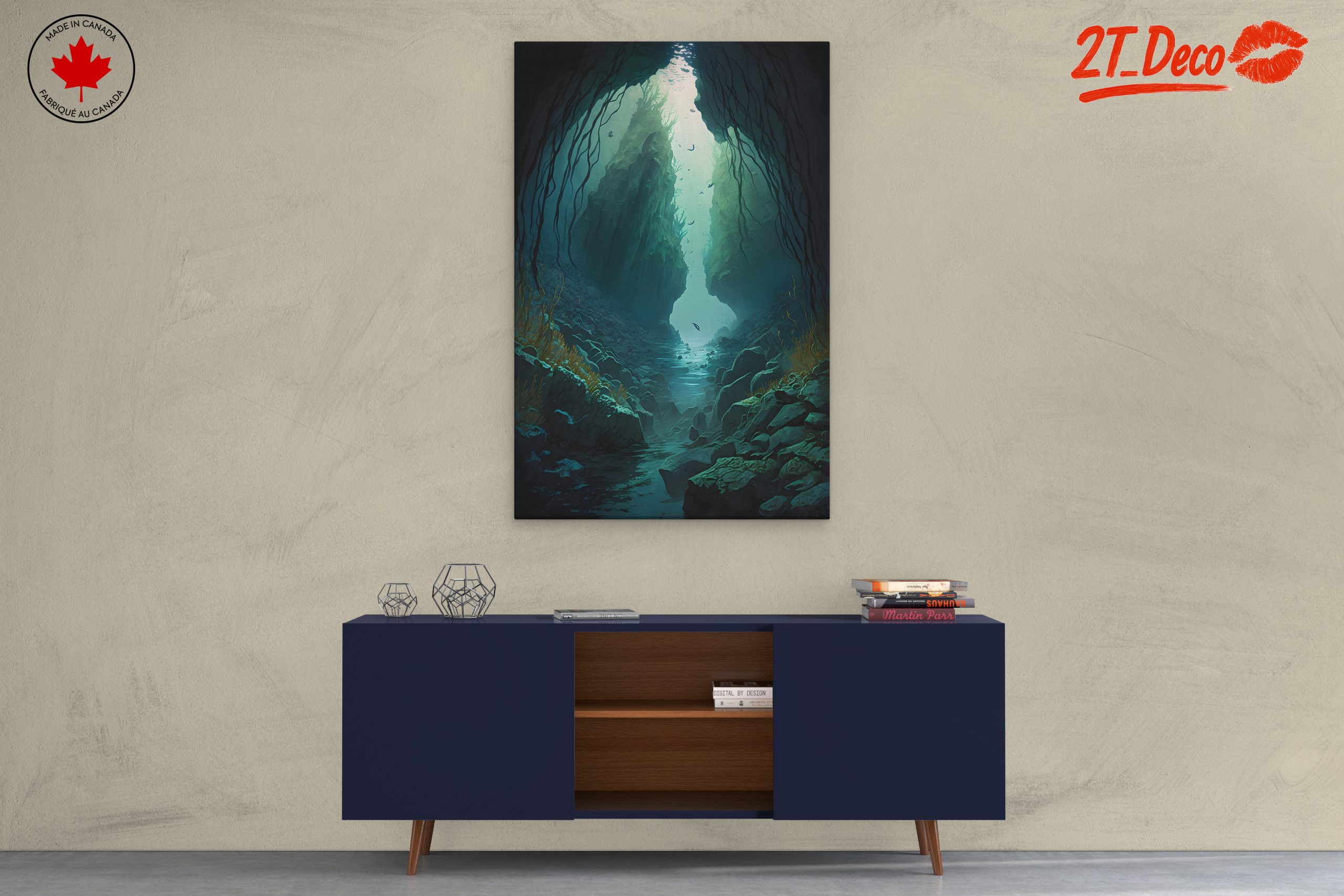 Mysterious Underwater Cave Landscape - Image 3