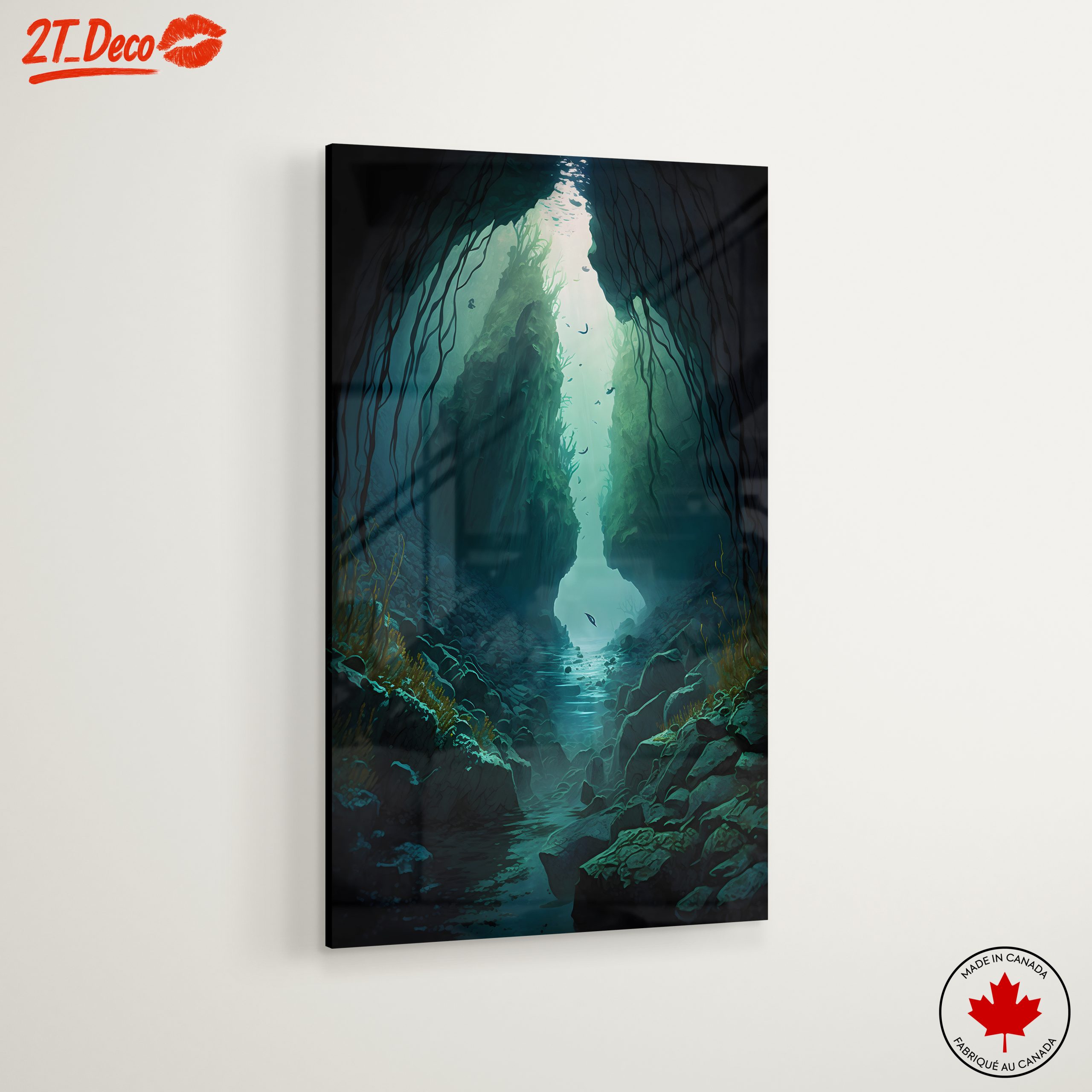 Mysterious Underwater Cave Landscape - Image 6