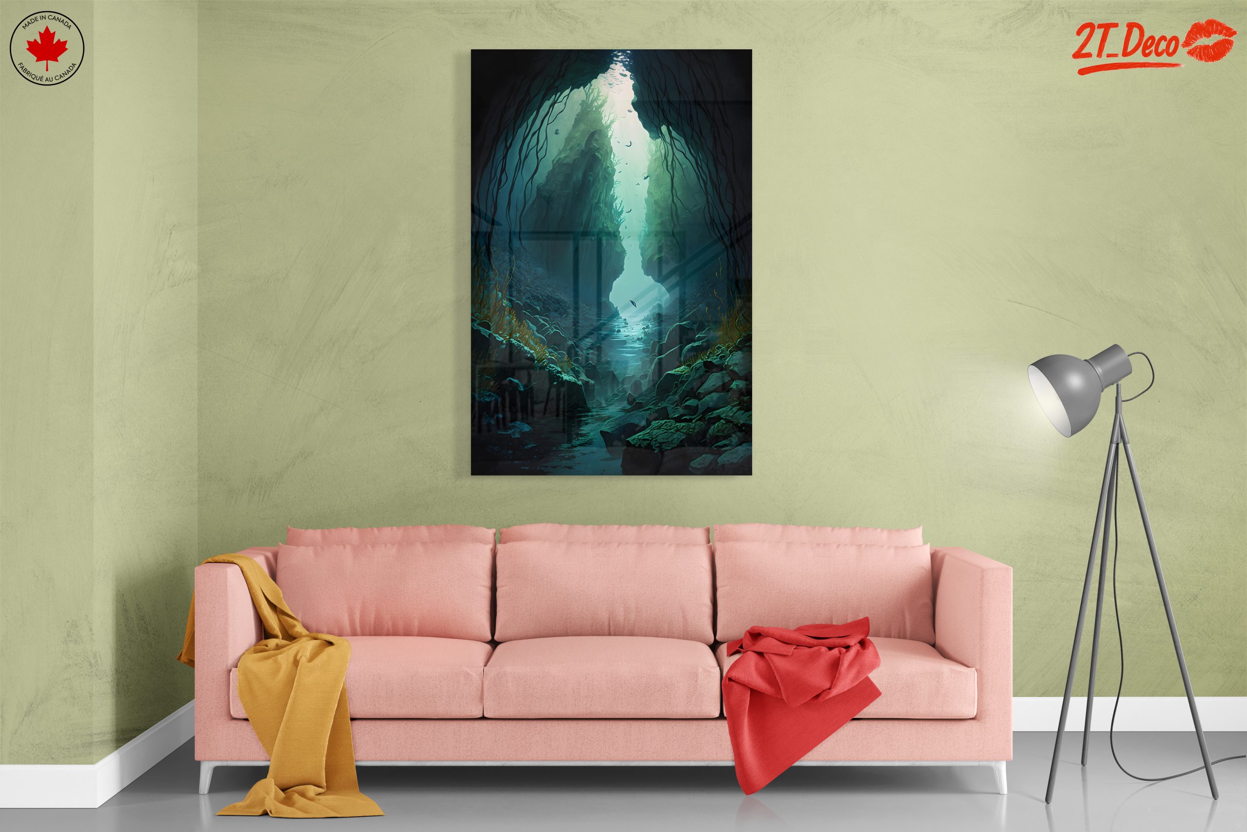 Mysterious Underwater Cave Landscape - Image 7