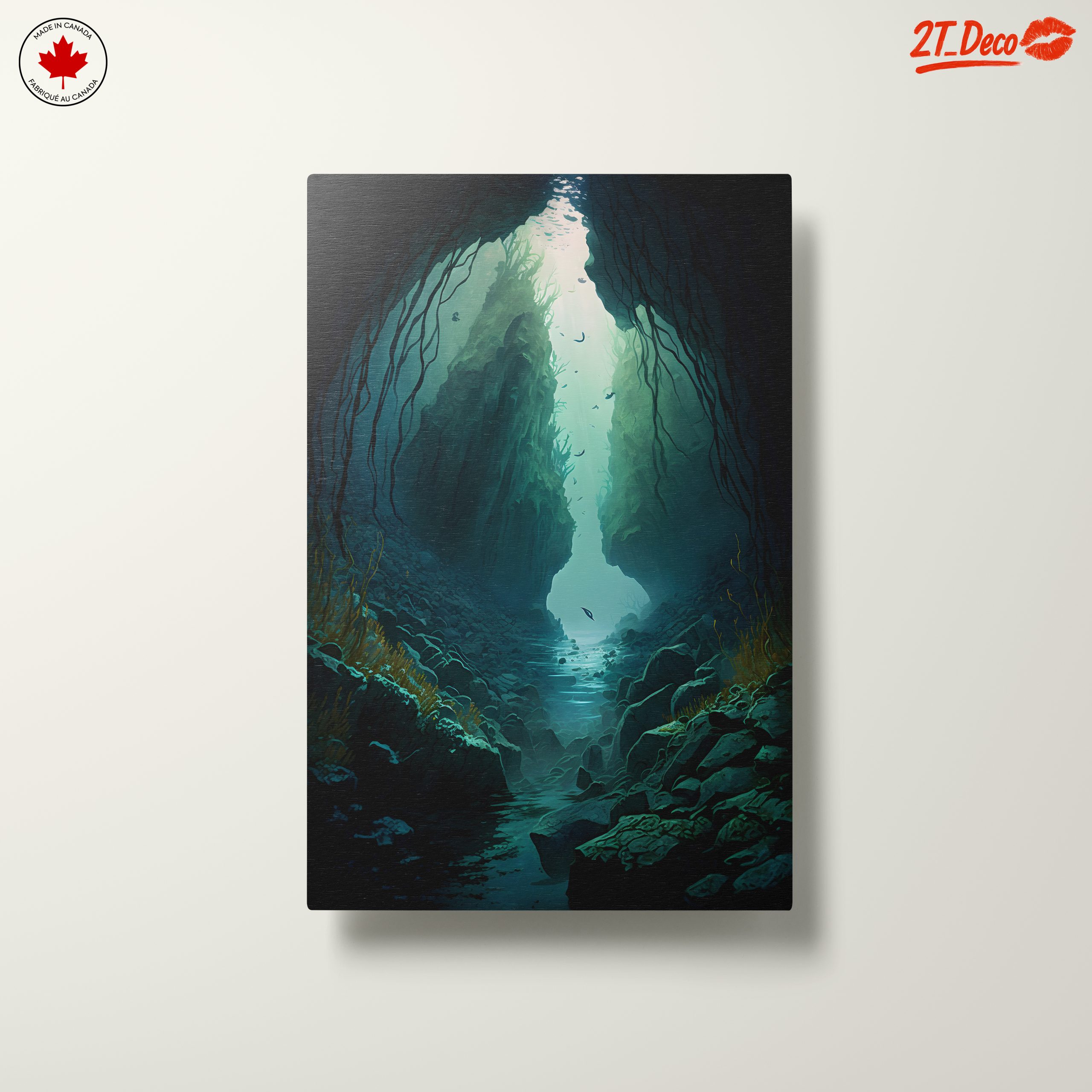 Mysterious Underwater Cave Landscape - Image 10