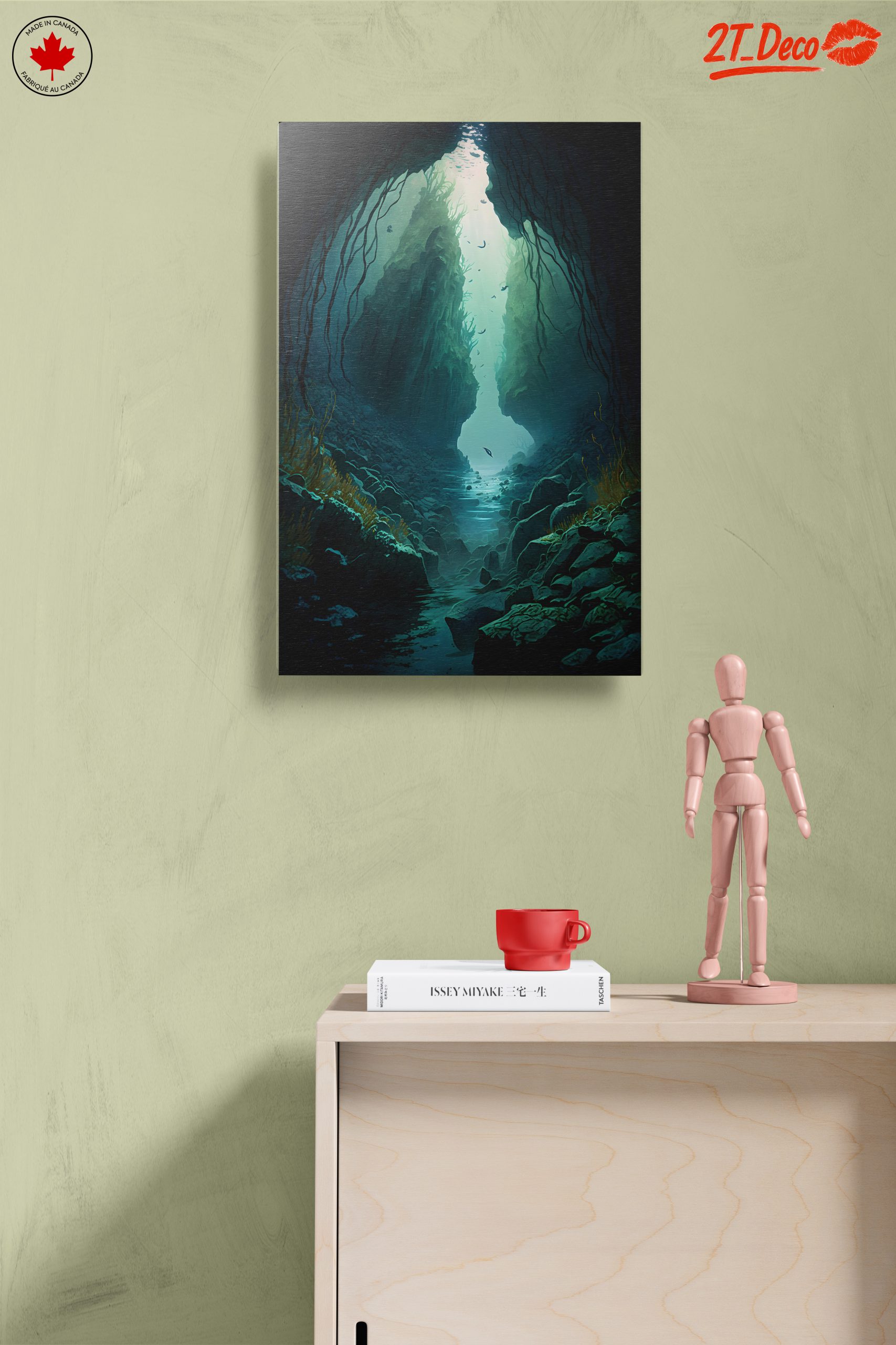 Mysterious Underwater Cave Landscape - Image 14