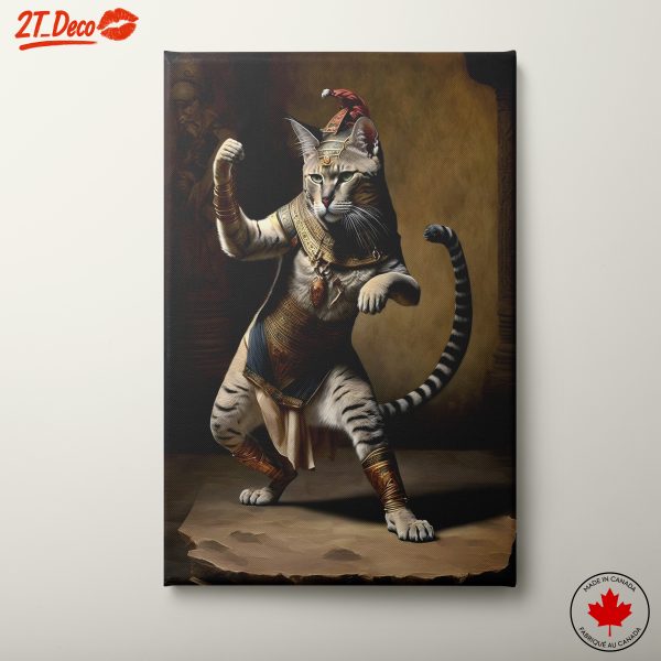Stylized Tiger in Egyptian Costume Artwork