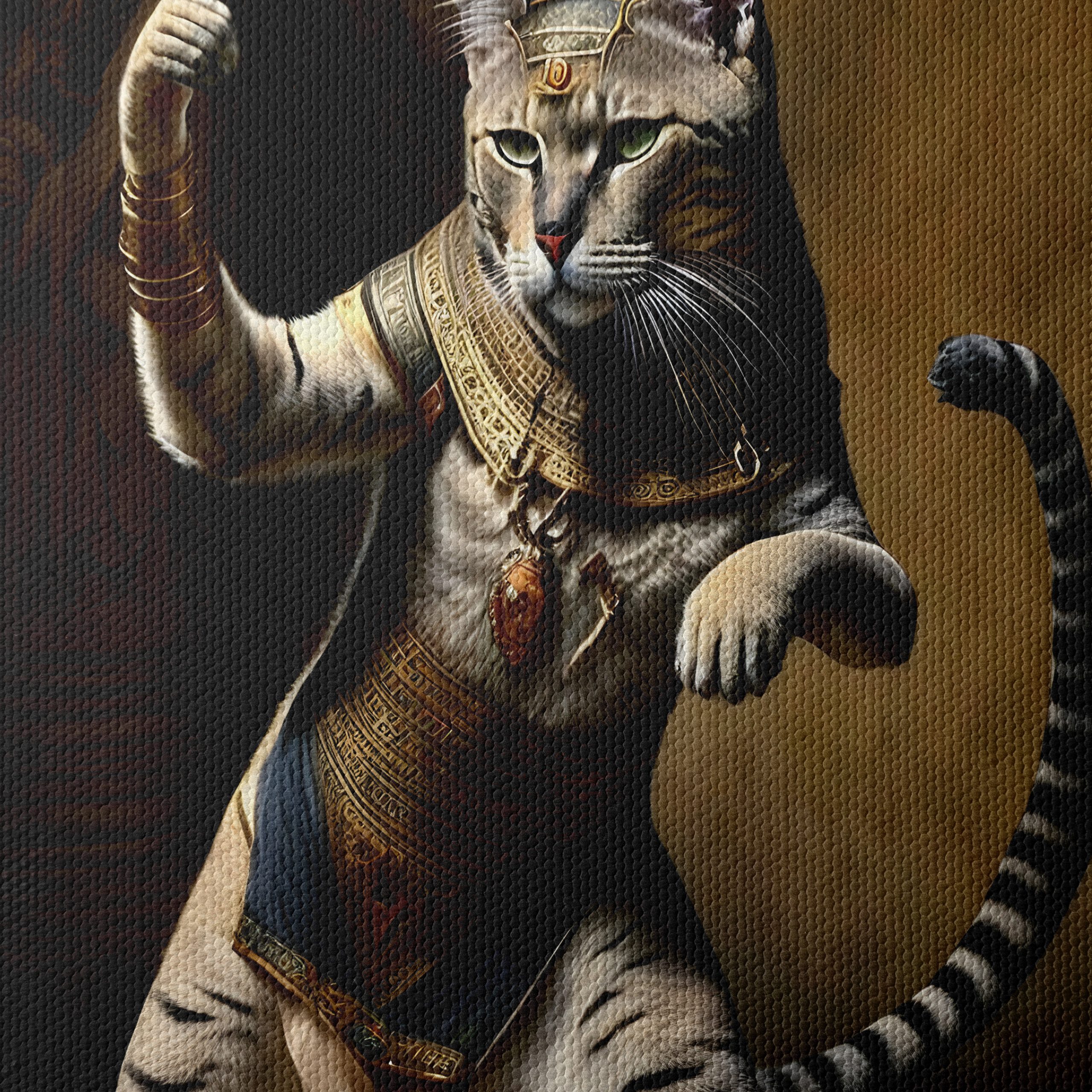 Stylized Tiger in Egyptian Costume Artwork - Image 4