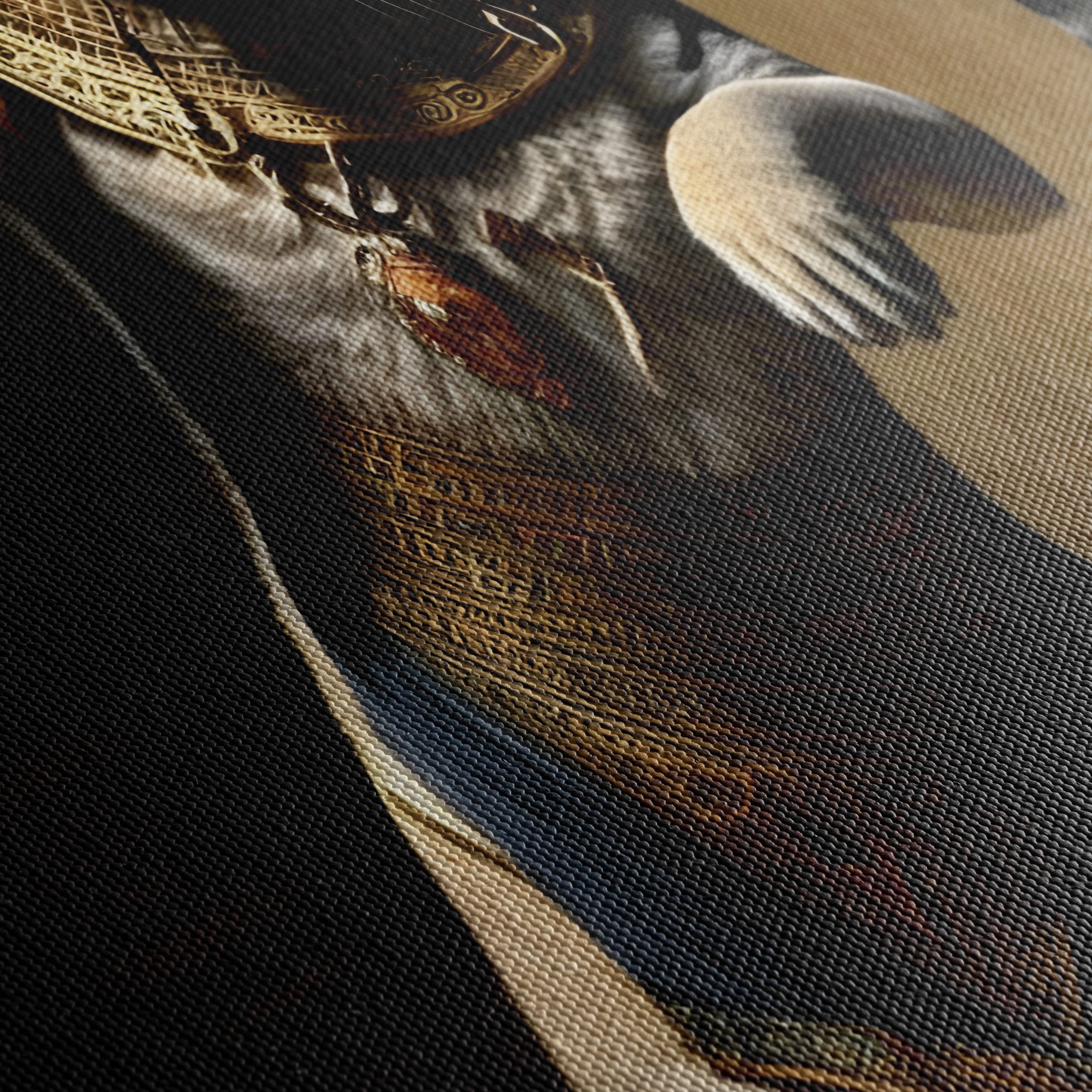 Stylized Tiger in Egyptian Costume Artwork - Image 5