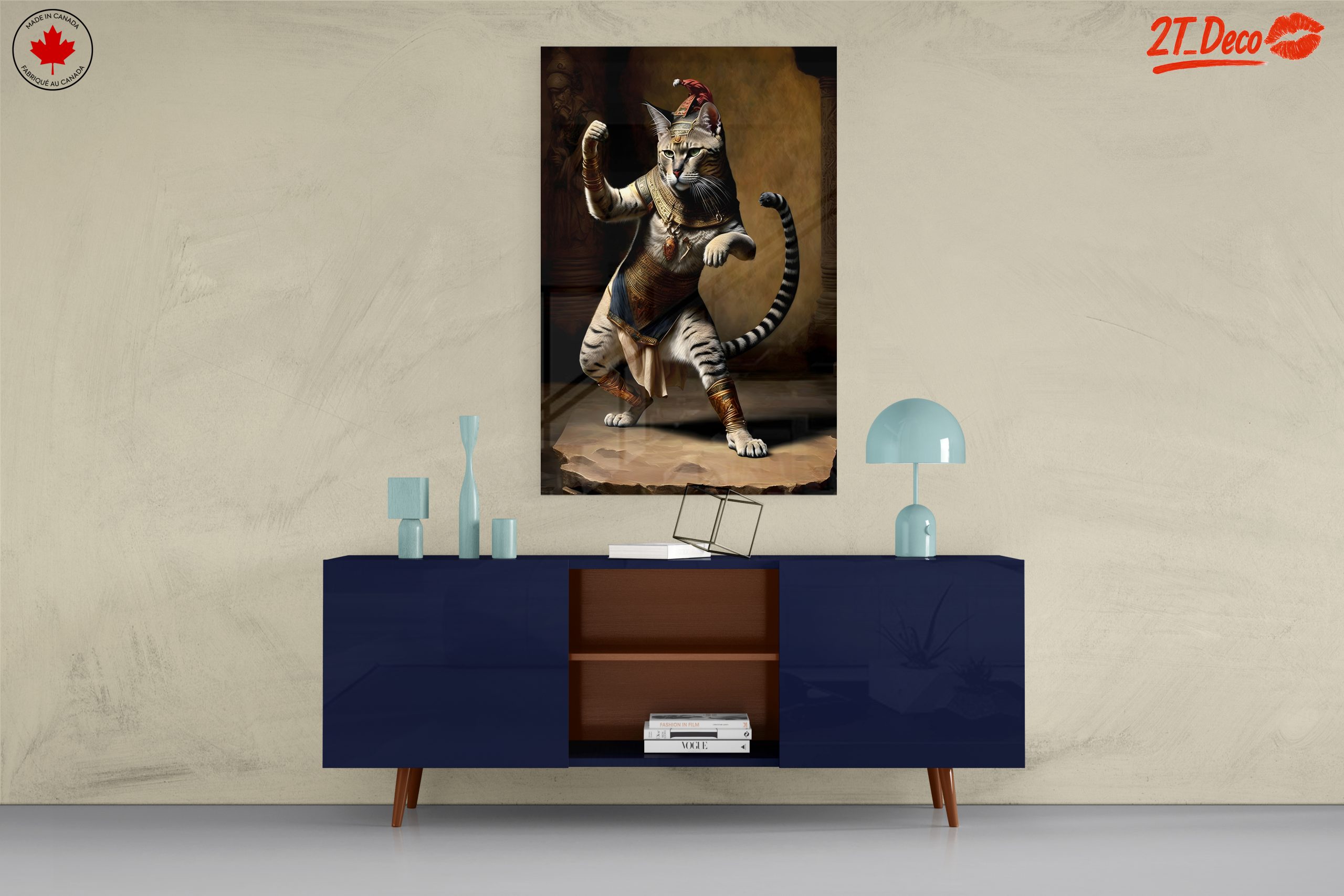 Stylized Tiger in Egyptian Costume Artwork - Image 8