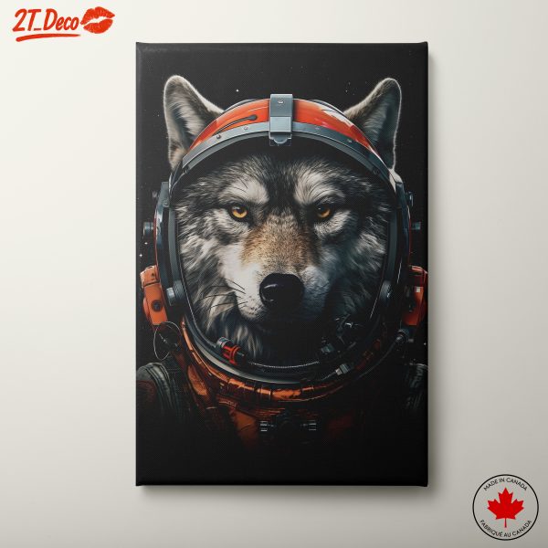 Wolf Astronaut in Space