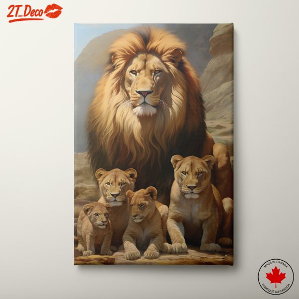 Majestic Lion Family Portrait 3