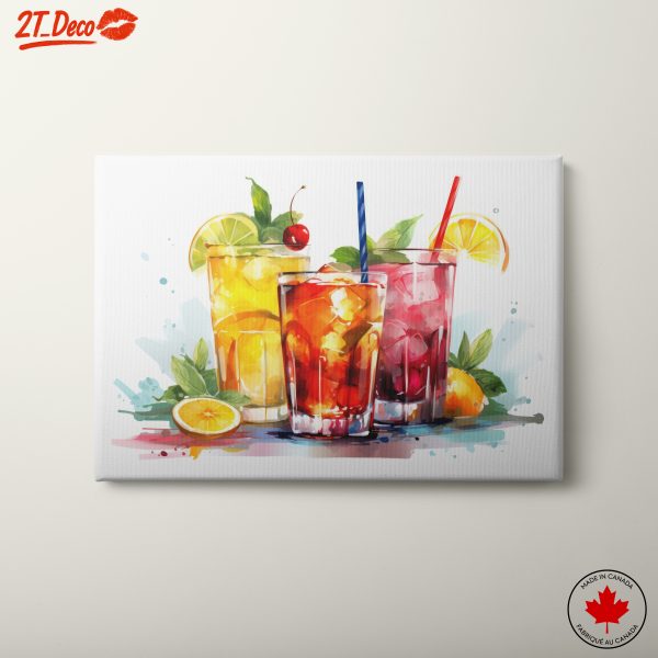 Vibrant Abstract Cocktails Artwork