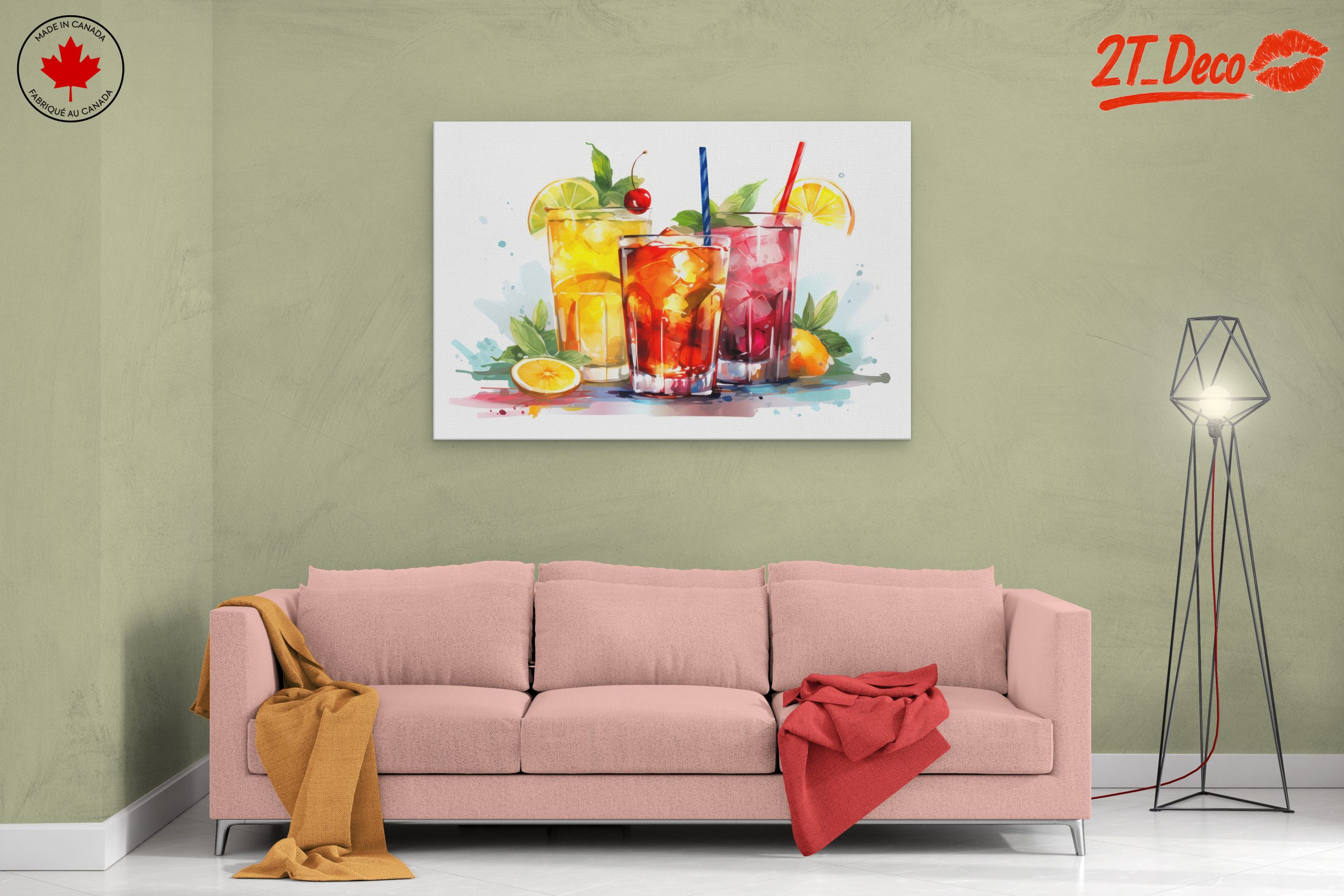 Vibrant Abstract Cocktails Artwork - Image 2