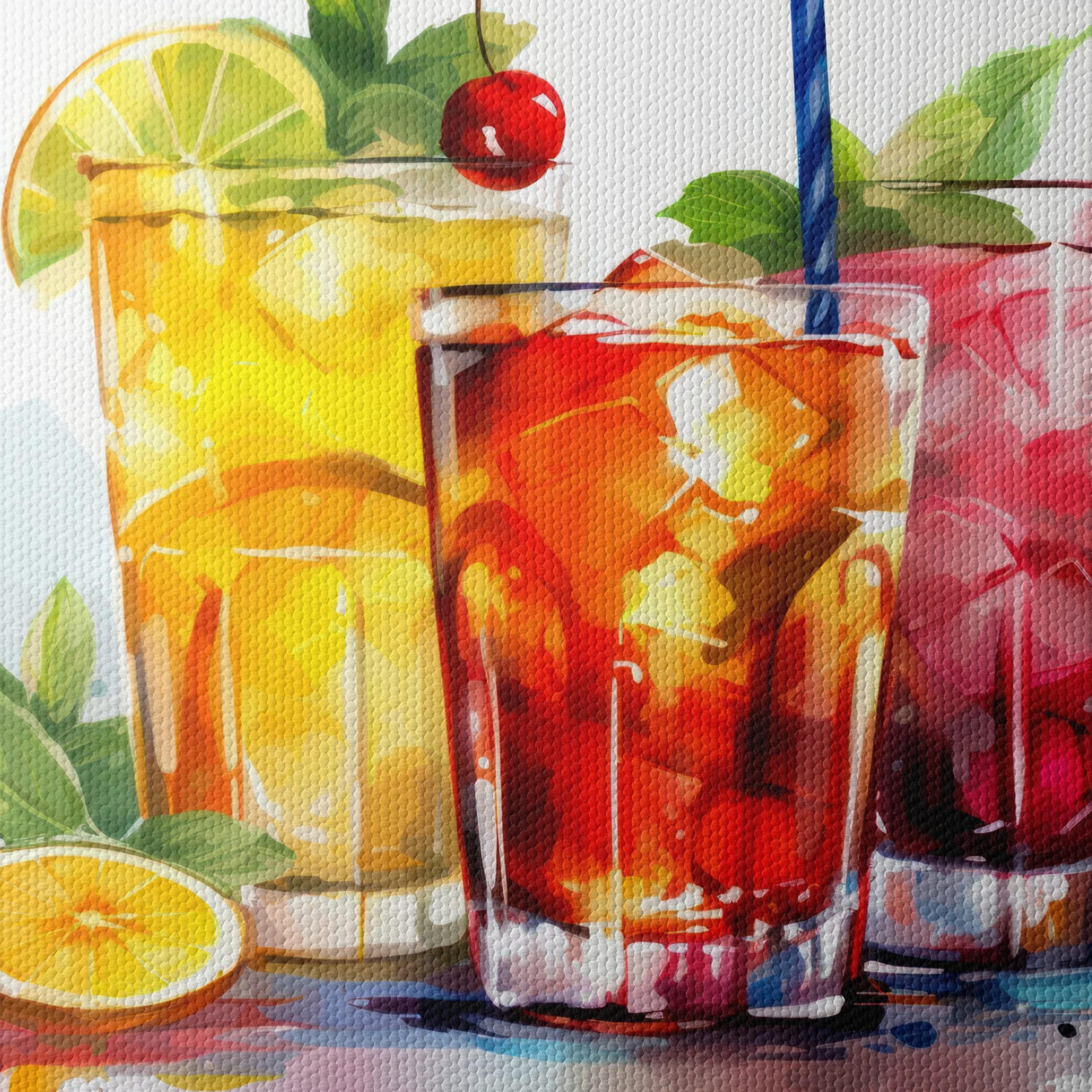 Vibrant Abstract Cocktails Artwork - Image 4