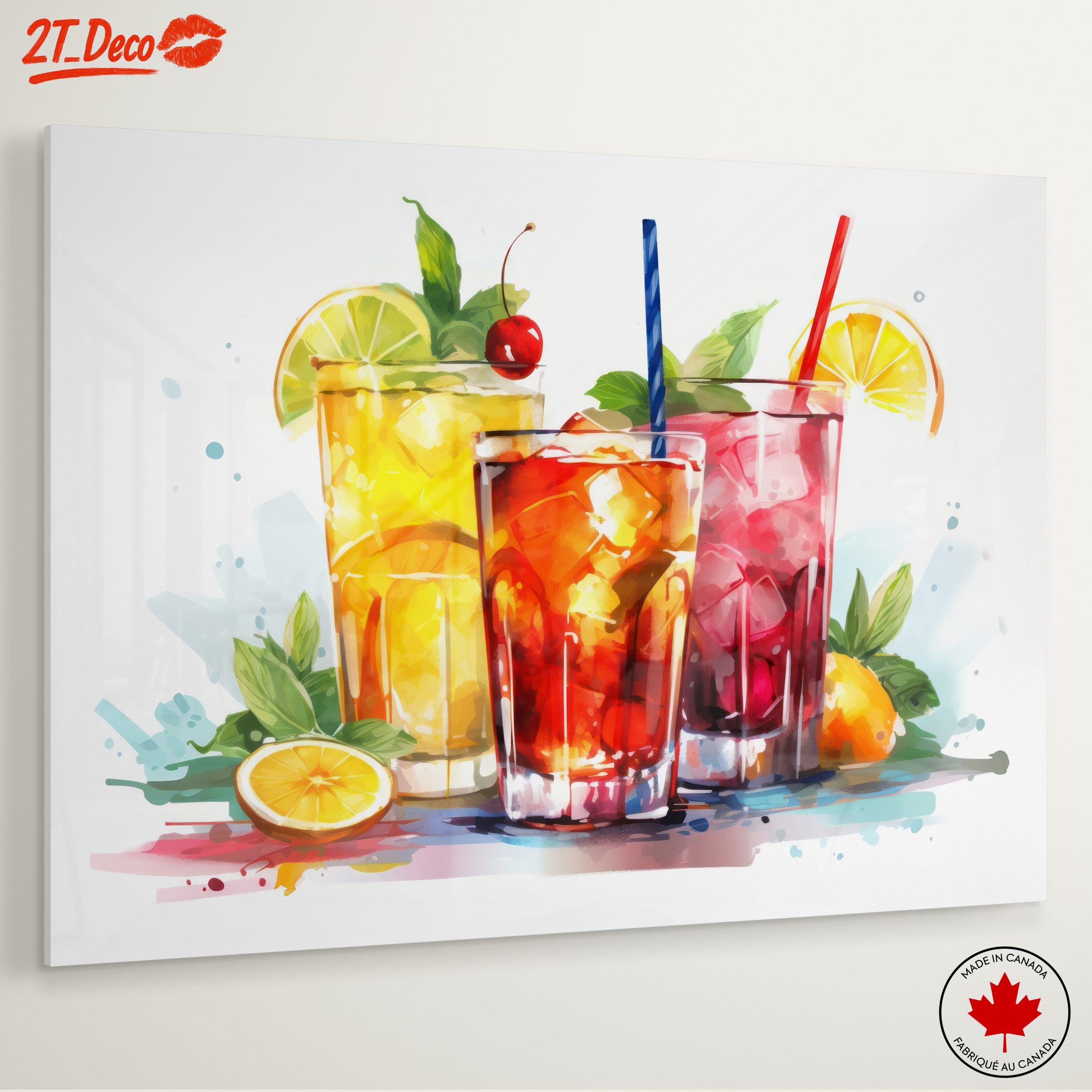 Vibrant Abstract Cocktails Artwork - Image 6