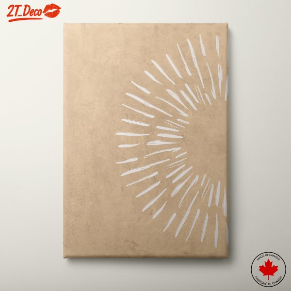 Minimalist Abstract Sunburst Art
