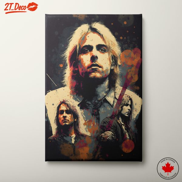 Classic Rock Icon Artwork Featuring a Music Legend