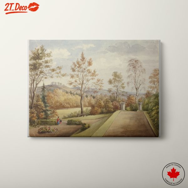 Serene Autumn Landscape with Children